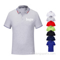Gewone kleuren polyester katoenen zomer ademend golfshirt